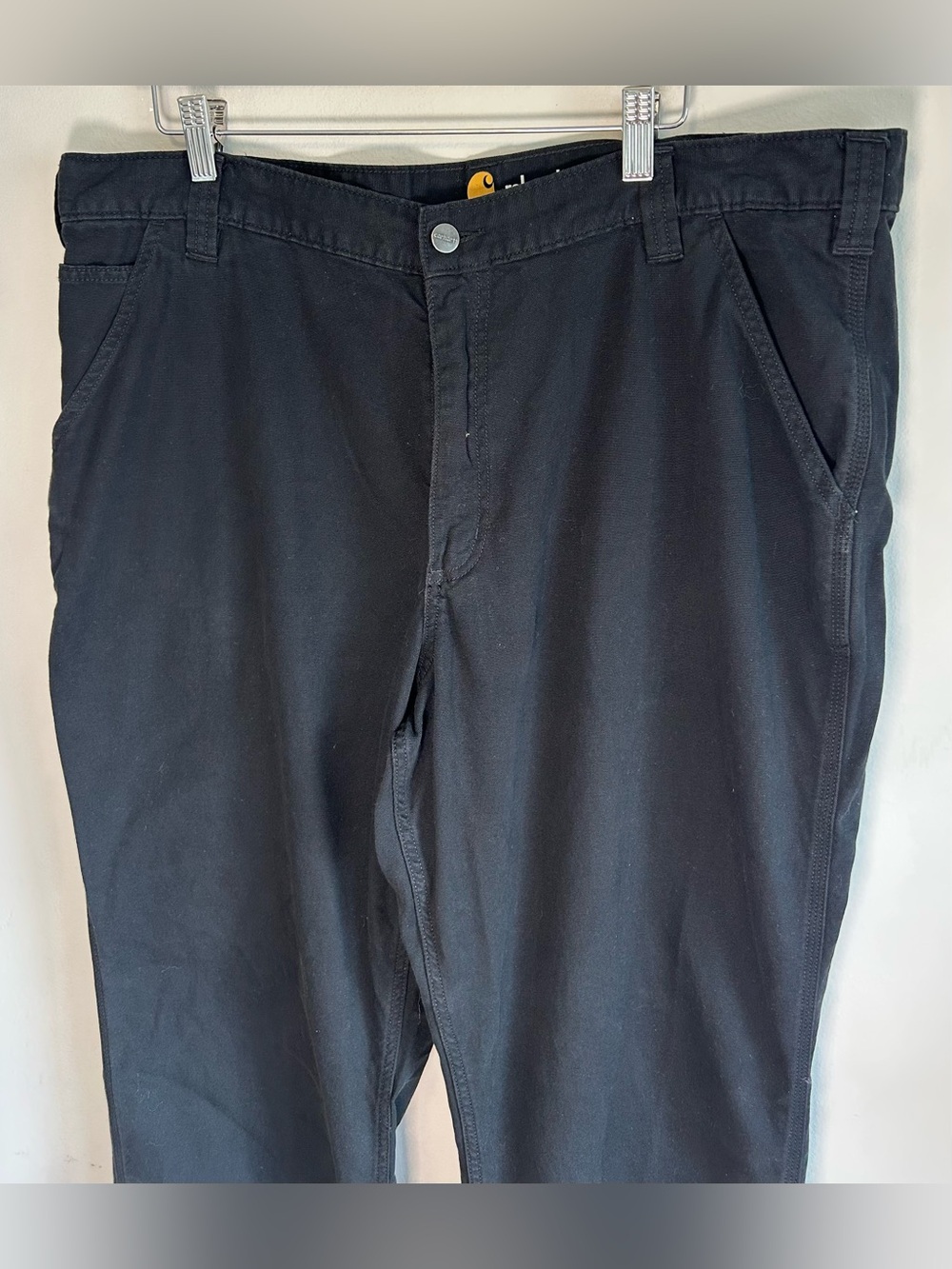 Carhartt Men’s Relaxed Fit Work Pants Size 40X32 Black Carpenter Pants Like New - Picture 2 of 10